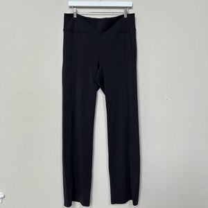 Athleta Women’s Large/Tall Delancey Straight Leg Pant Black Pull On High Rise
